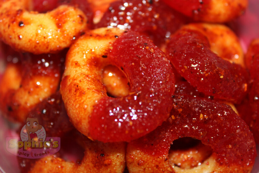 Chamoy Peach Rings Sophia's Spicy Treats