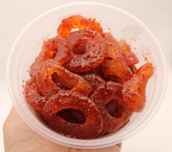 Pineapple Rings with Chamoy