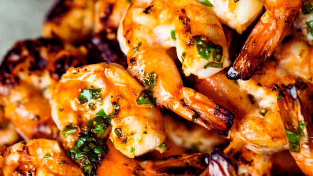 Chamoy Grilled Shrimp Skewers