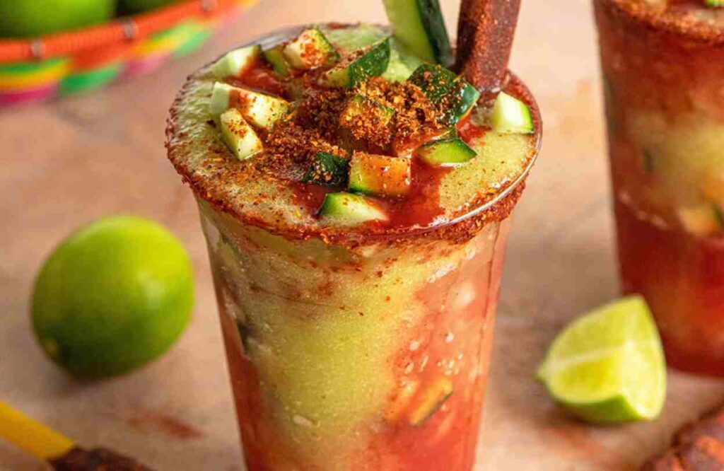 Try this chamoy cucumber sorbet with a shot of your favorite liqueur to spike things up!