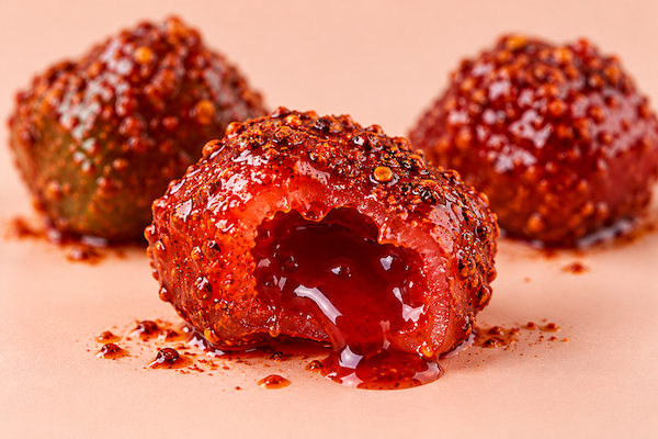 Chamoy Gushers Bitten in Half